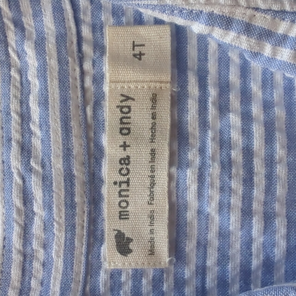 Monica + Andy seersucker button down Shirt - Picture 3 of 5